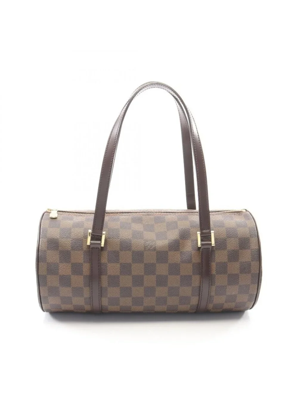 Louis Vuitton Papillon 30 Damier Ebene Canvas Leather GM Handbag
